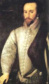 Неизвестный художник. Портрет сэра Уолтрета Рэли. 1588.